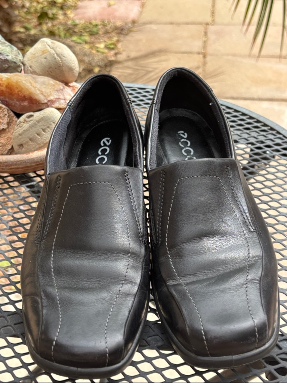 Ecco Leather Slip On Loafers Size 6.5 or Eu 37 Brown